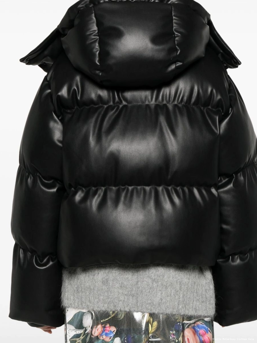 Affordable faux-leather McCartney Stella puffer jacket Women 0824